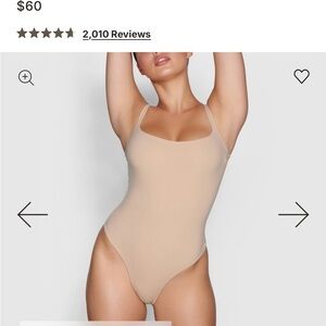 SKIMS square neck Nude Bodysuit